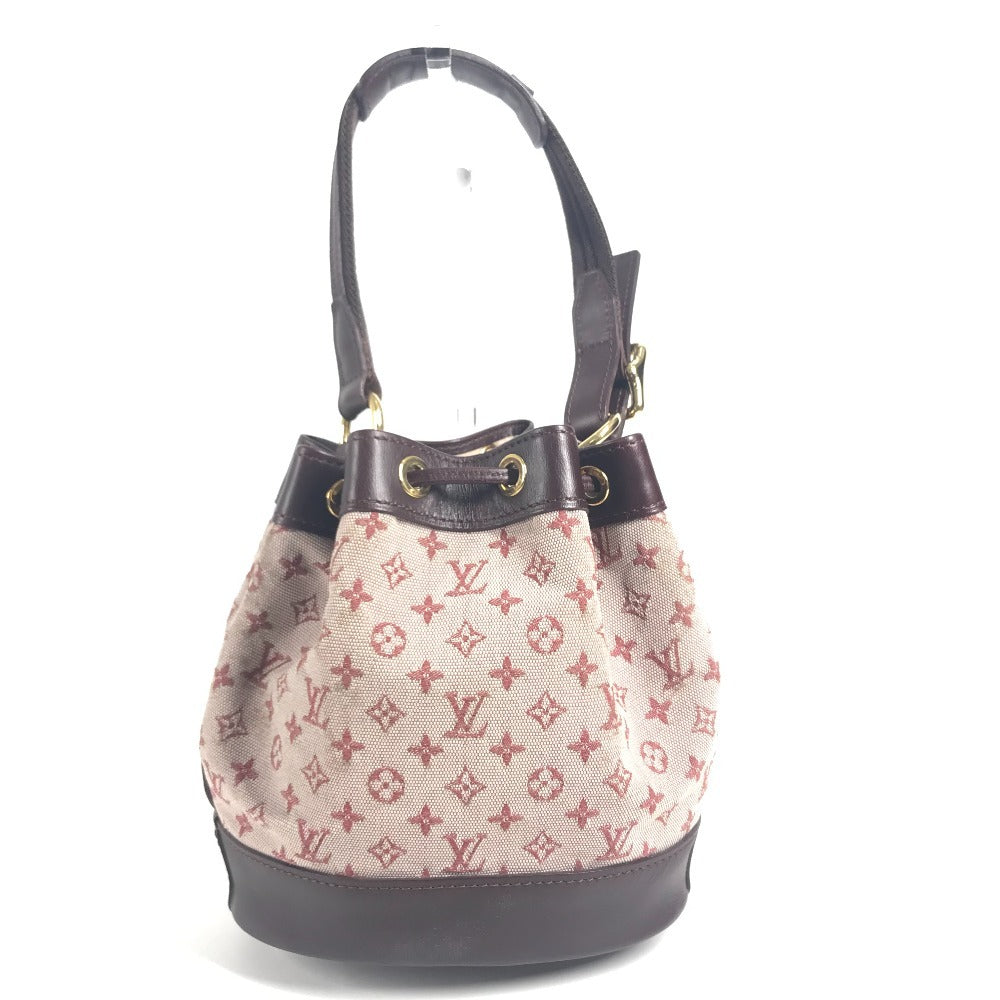 LOUIS VUITTON M92686 Monogram mini Noelie Bag Hand Bag Drawstring Bag Shoulder Bag Monogram Mini Canvas Slys Red Used