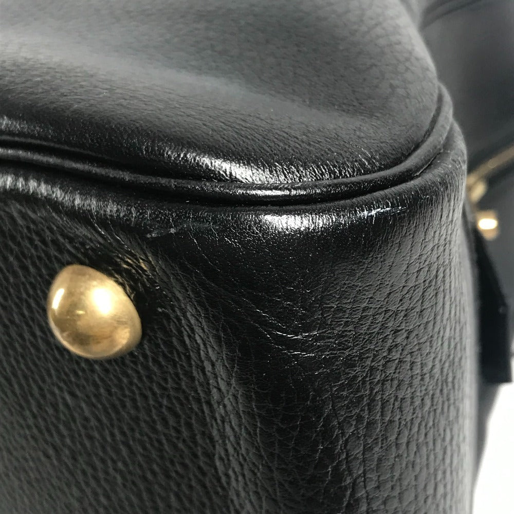 HERMES vintage Sampron Bag Hand Bag Travel Bag Duffle Bag Ardennes Black/GoldHardware Used
