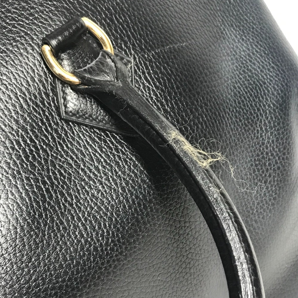HERMES vintage Sampron Bag Hand Bag Travel Bag Duffle Bag Ardennes Black/GoldHardware Used