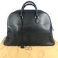 HERMES vintage Sampron Bag Hand Bag Travel Bag Duffle Bag Ardennes Black/GoldHardware Used
