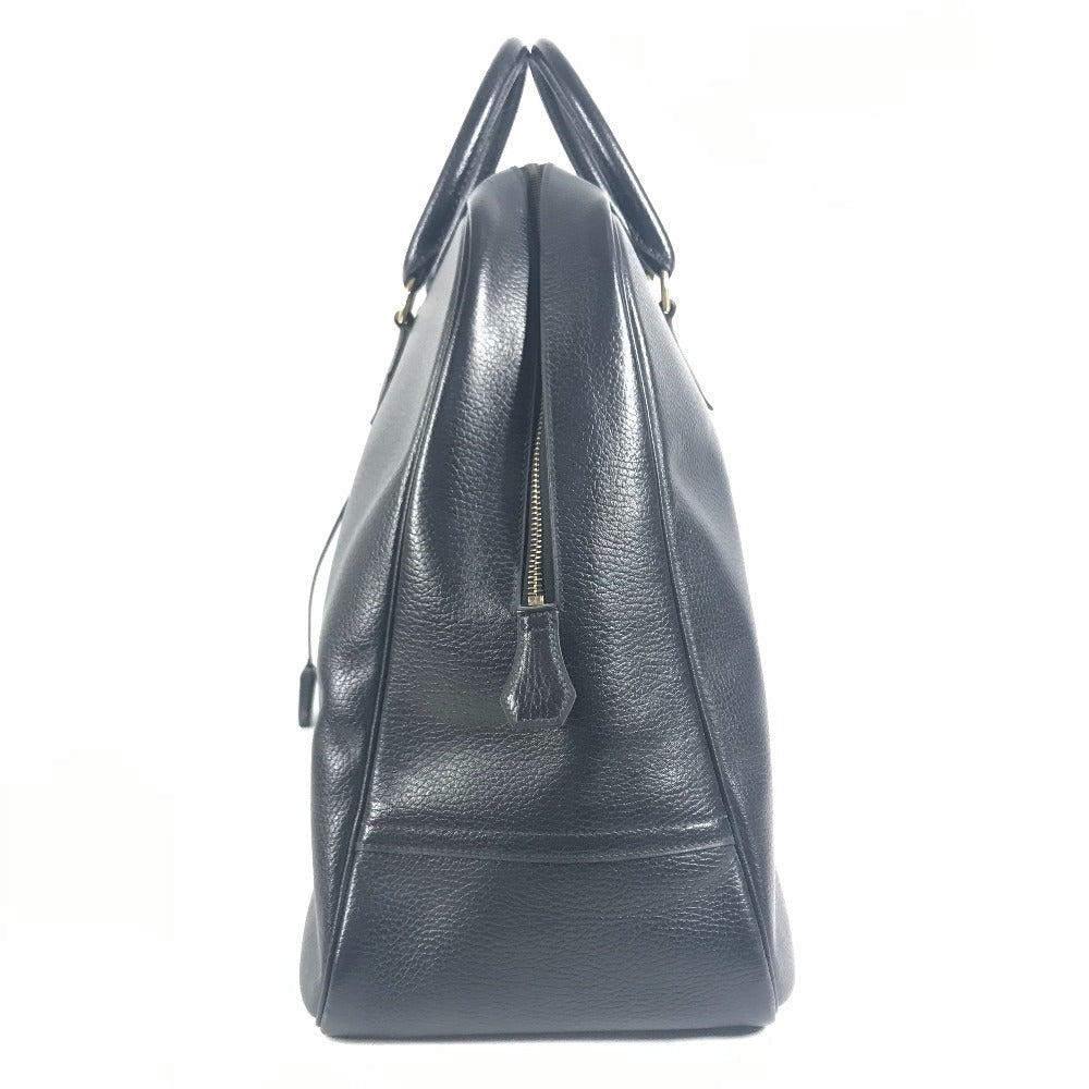 HERMES vintage Sampron Bag Hand Bag Travel Bag Duffle Bag Ardennes Black/GoldHardware Used
