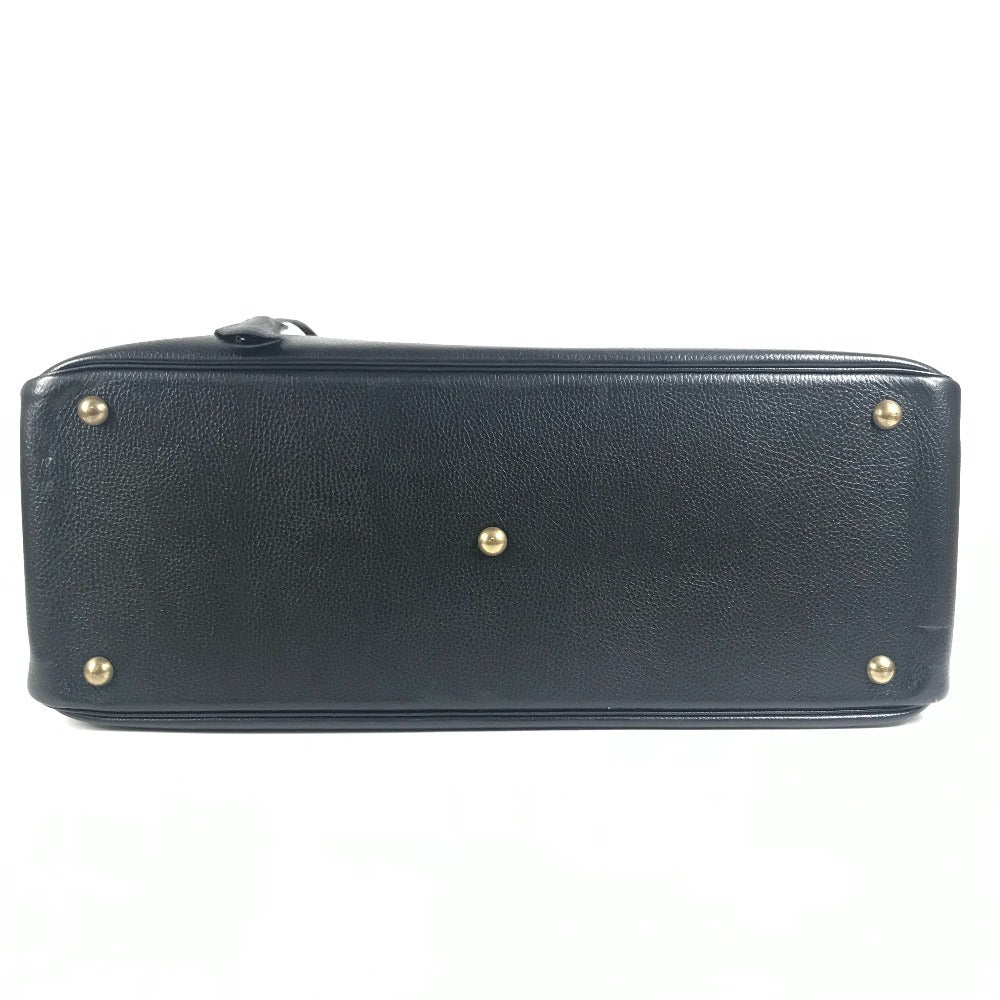 HERMES vintage Sampron Bag Hand Bag Travel Bag Duffle Bag Ardennes Black/GoldHardware Used