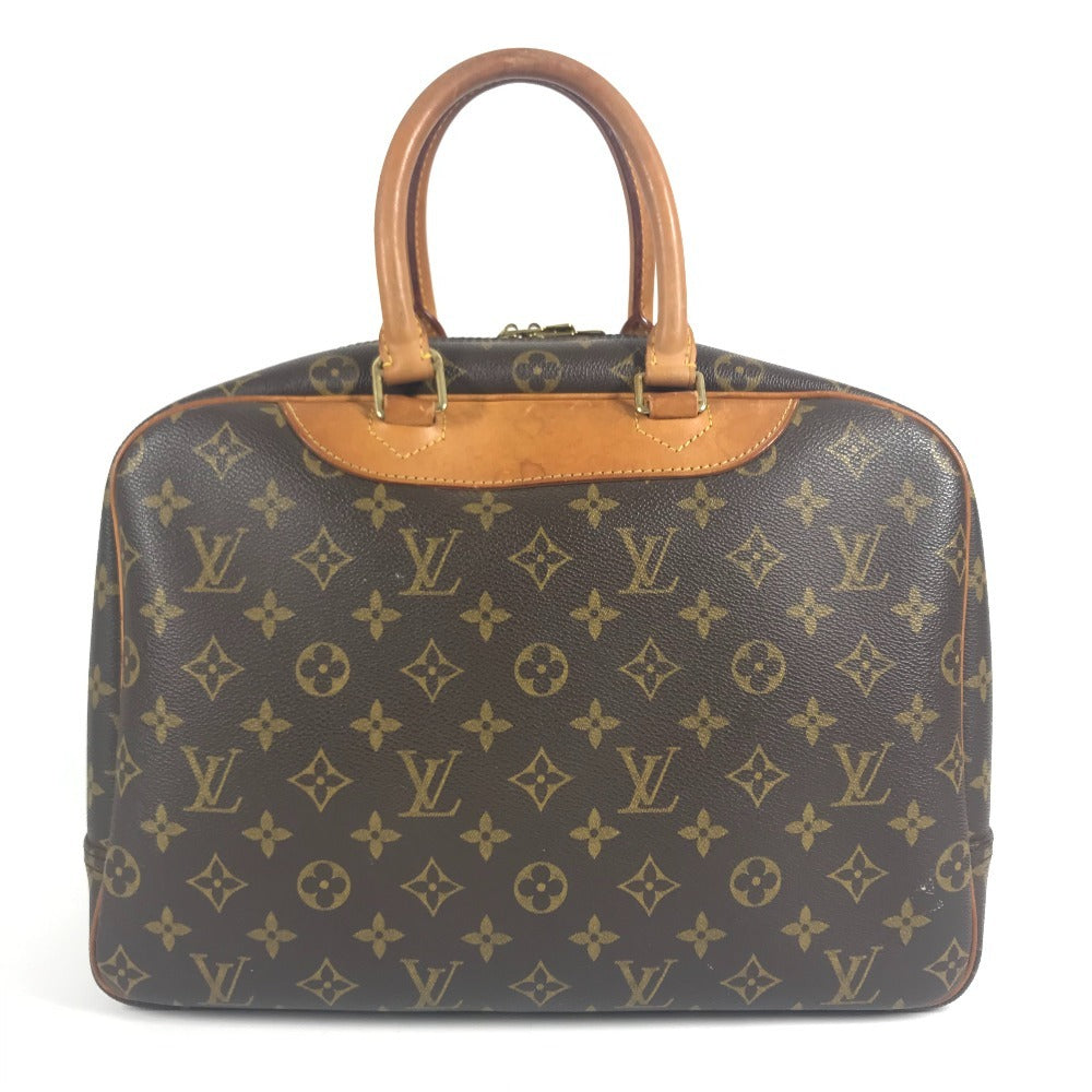 LOUIS VUITTON M47270 Monogram Deauville Bags Tote Bag Mini Duffle Bag Hand Bag MonogramCanvas Brown Used