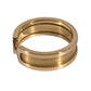 CARTIER K18 Gold 18K 2C Ring Logo Accessory Jewelry Ring YG750 Gold Used