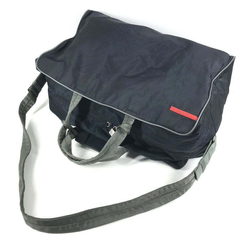 PRADA 4V0368 PRADA SPORT logo 2-Way Bag, Travel Bag, Shoulder Bag Duffle Bag Nylon Navy/gray Used