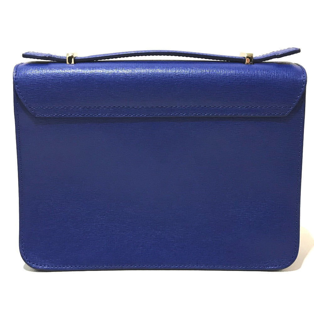 FURLA ジュリア カバン 2WAY ショルダーバッグ レザー レディース ブルー