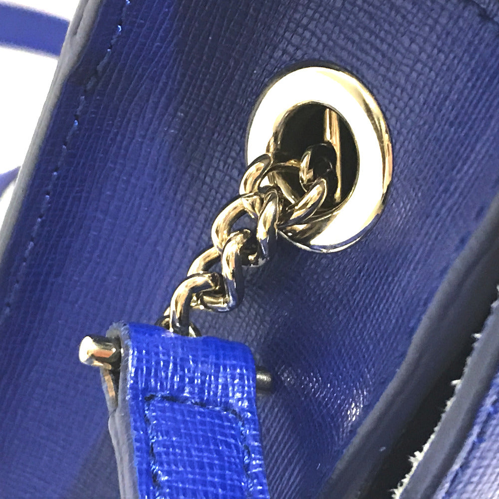 FURLA ジュリア カバン 2WAY ショルダーバッグ レザー レディース ブルー