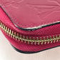 LOUIS VUITTON M91597 Monogram Vernis Zippy Wallet, Patent Leather, Women's, Rose Andiane, Dark Pink