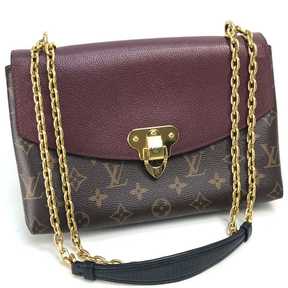LOUIS VUITTON M43715 Monogram Saint-Placide One-Shoulder Bag in Monogram Canvas, Women's, Bordeaux Brown