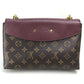LOUIS VUITTON M43715 Monogram Saint-Placide One-Shoulder Bag in Monogram Canvas, Women's, Bordeaux Brown
