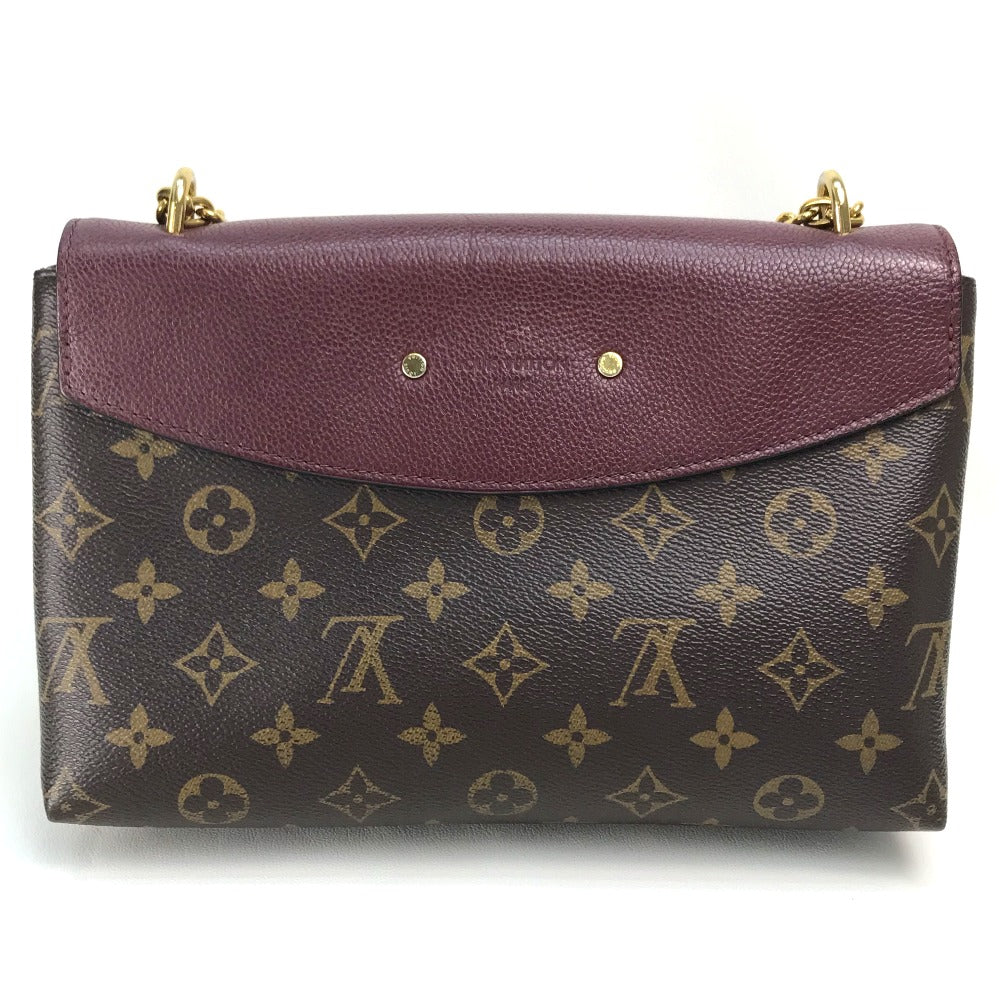 LOUIS VUITTON M43715 Monogram Saint-Placide One-Shoulder Bag in Monogram Canvas, Women's, Bordeaux Brown