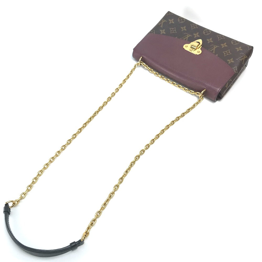 LOUIS VUITTON M43715 Monogram Saint-Placide One-Shoulder Bag in Monogram Canvas, Women's, Bordeaux Brown