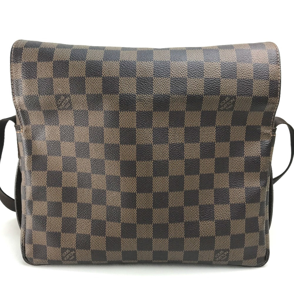 LOUIS VUITTON N45255 Damier Naviglio Messenger Bag Shoulder Bag Damier Canvas Women's Ebene Brown