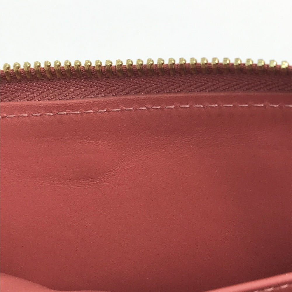 LOUIS VUITTON M62318 Monogram Zippy Venice Long Wallet Patent Leather Women's Ville Rose Pink Beige