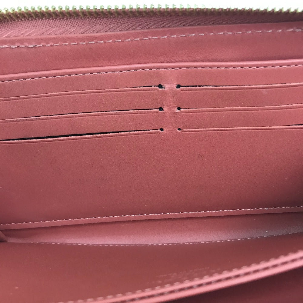LOUIS VUITTON M62318 Monogram Zippy Venice Long Wallet Patent Leather Women's Ville Rose Pink Beige