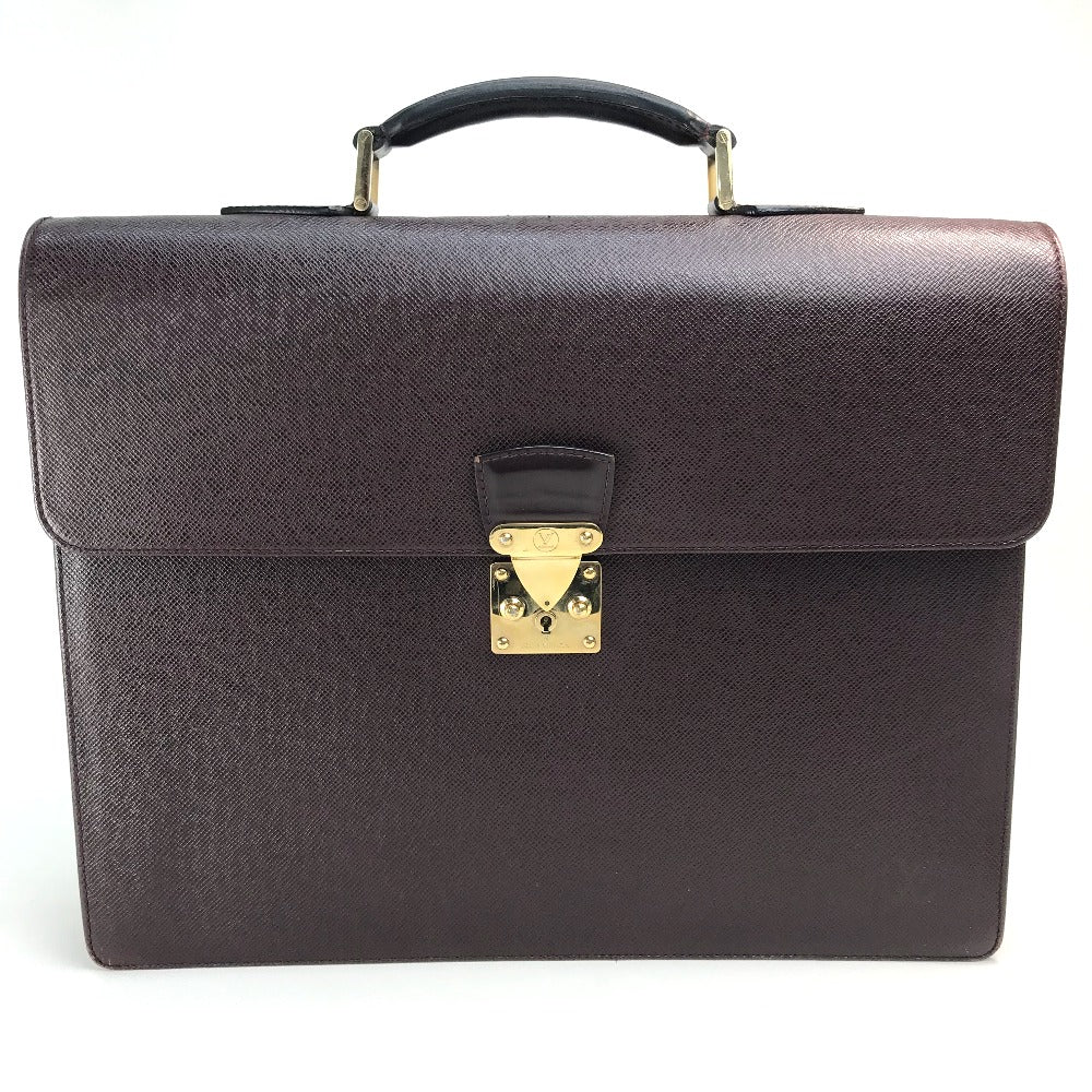 LOUIS VUITTON M30036 タイガ セルヴィエット モスコバ カバン ハンドバッグ ビジネスバッグ タイガレザー メンズ アカジュー ボルドー系