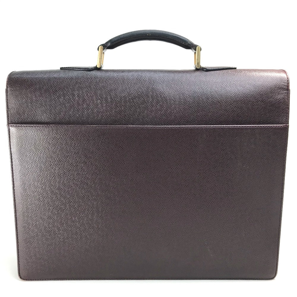 LOUIS VUITTON M30036 タイガ セルヴィエット モスコバ カバン ハンドバッグ ビジネスバッグ タイガレザー メンズ アカジュー ボルドー系