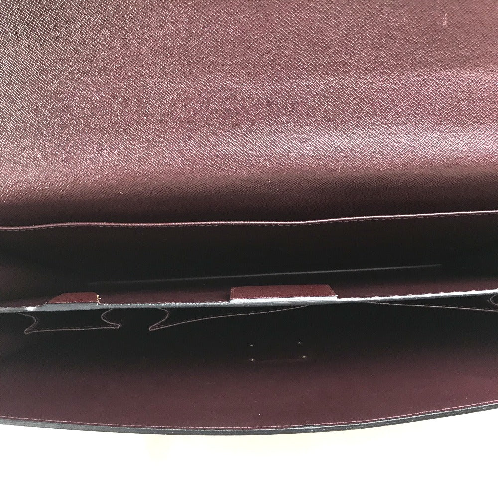 LOUIS VUITTON M30036 タイガ セルヴィエット モスコバ カバン ハンドバッグ ビジネスバッグ タイガレザー メンズ アカジュー ボルドー系