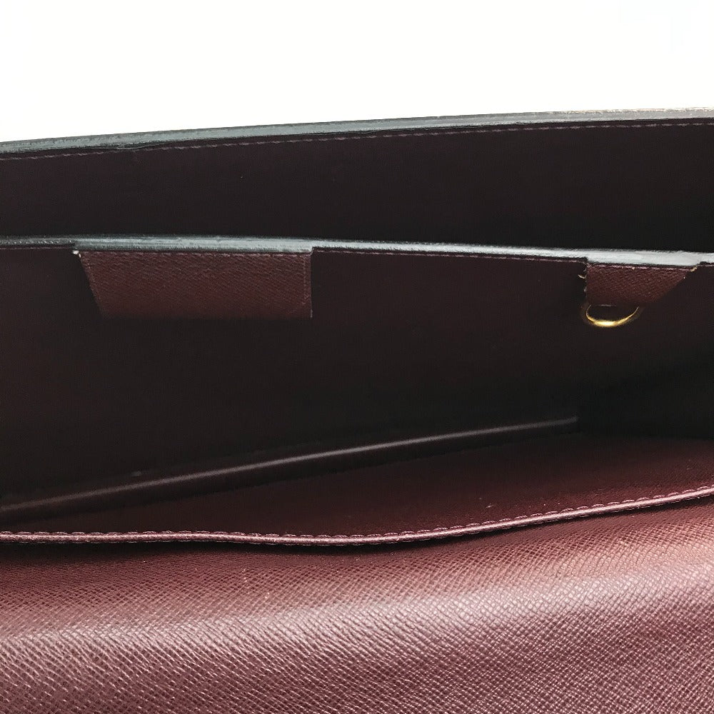 LOUIS VUITTON M30036 タイガ セルヴィエット モスコバ カバン ハンドバッグ ビジネスバッグ タイガレザー メンズ アカジュー ボルドー系