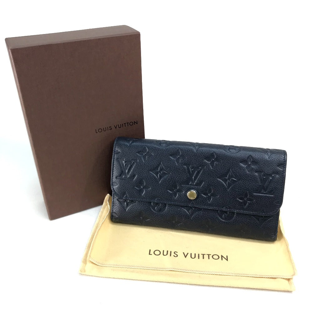 LOUIS VUITTON M60258 モノグラムアンプラント ポルトフォイユ・ヴィルトゥオーズ 長財布 モノグラムアンプラントレザー レディース アンフィニ ネイビー