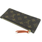 LOUIS VUITTON Portefeuille Josephine Long Wallet with Coin Case, Monogram Canvas, Women's, Orange, Brown x Orange