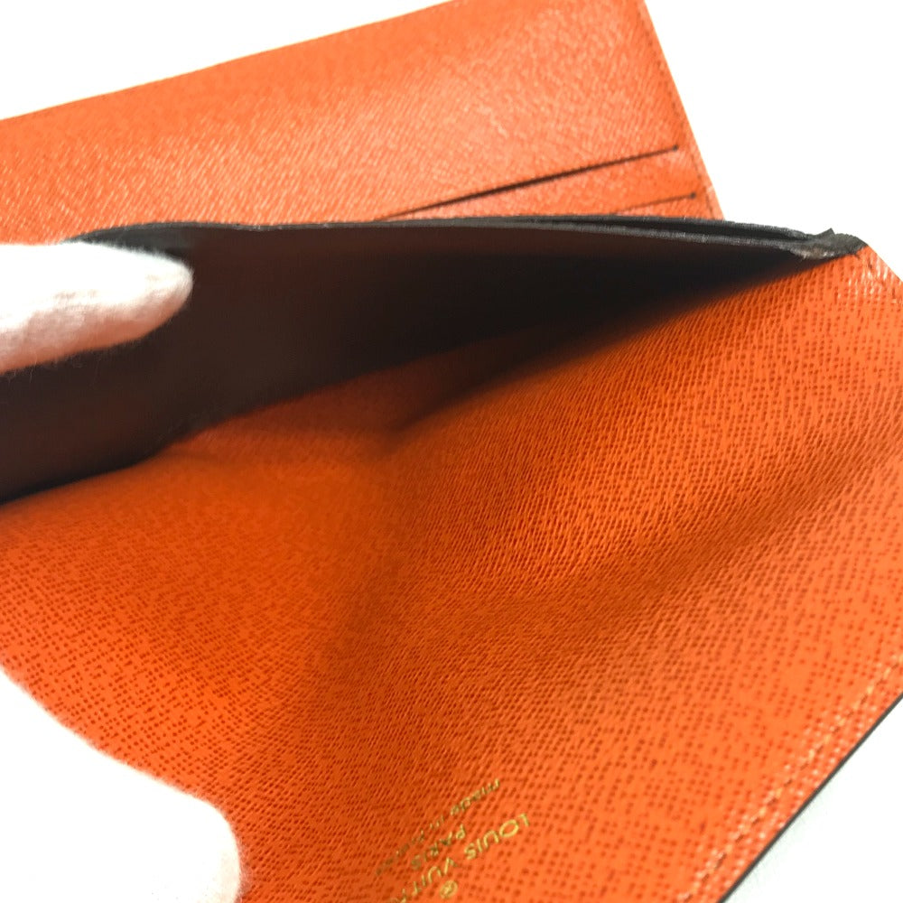 LOUIS VUITTON Portefeuille Josephine Long Wallet with Coin Case, Monogram Canvas, Women's, Orange, Brown x Orange