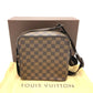 LOUIS VUITTON N41442 Damier Olaf PM Shoulder Bag, Pochette, Damier Canvas, Unisex, Ebene Brown