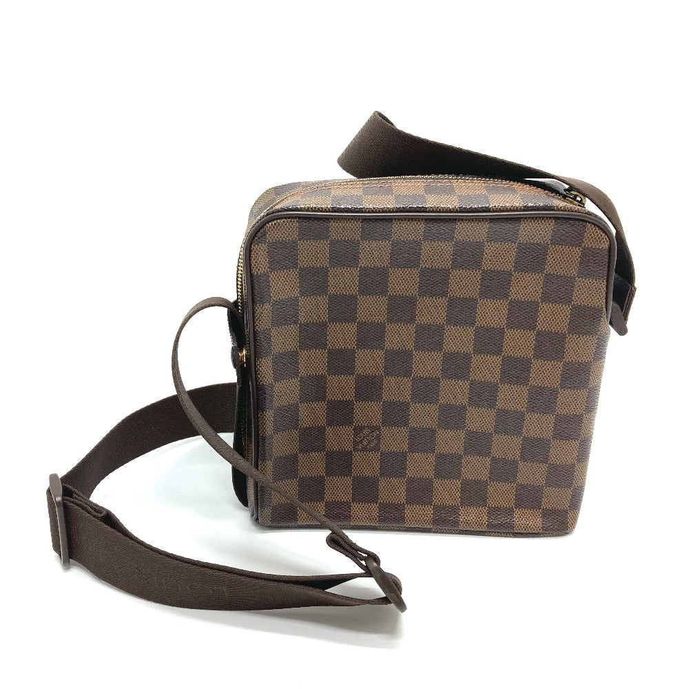 LOUIS VUITTON N41442 Damier Olaf PM Shoulder Bag, Pochette, Damier Canvas, Unisex, Ebene Brown