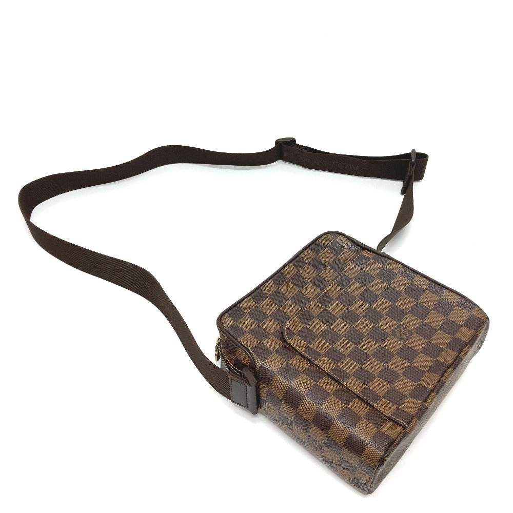 LOUIS VUITTON N41442 Damier Olaf PM Shoulder Bag, Pochette, Damier Canvas, Unisex, Ebene Brown