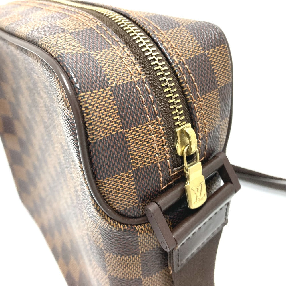 LOUIS VUITTON N41442 Damier Olaf PM Shoulder Bag, Pochette, Damier Canvas, Unisex, Ebene Brown