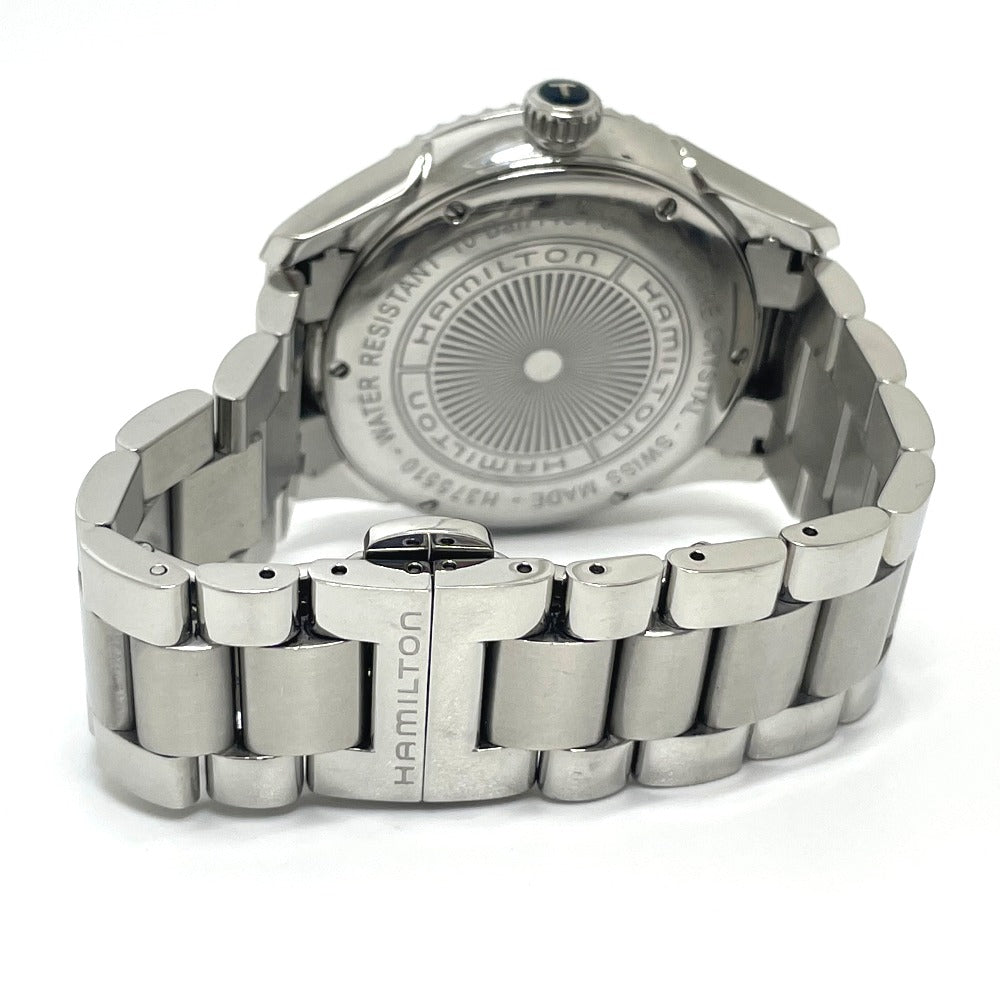 HAMILTON H375510 ジャズマスター クォーツ デイデイト ウォッチ 腕時計 SS メンズ シルバー