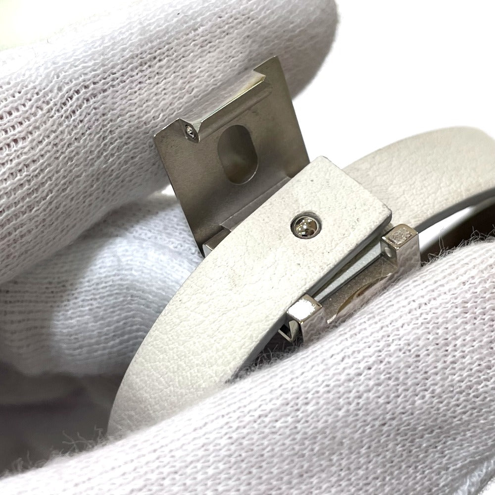 HERMES Médor Infini Double Tour Bracelet Swift Leather Women's White