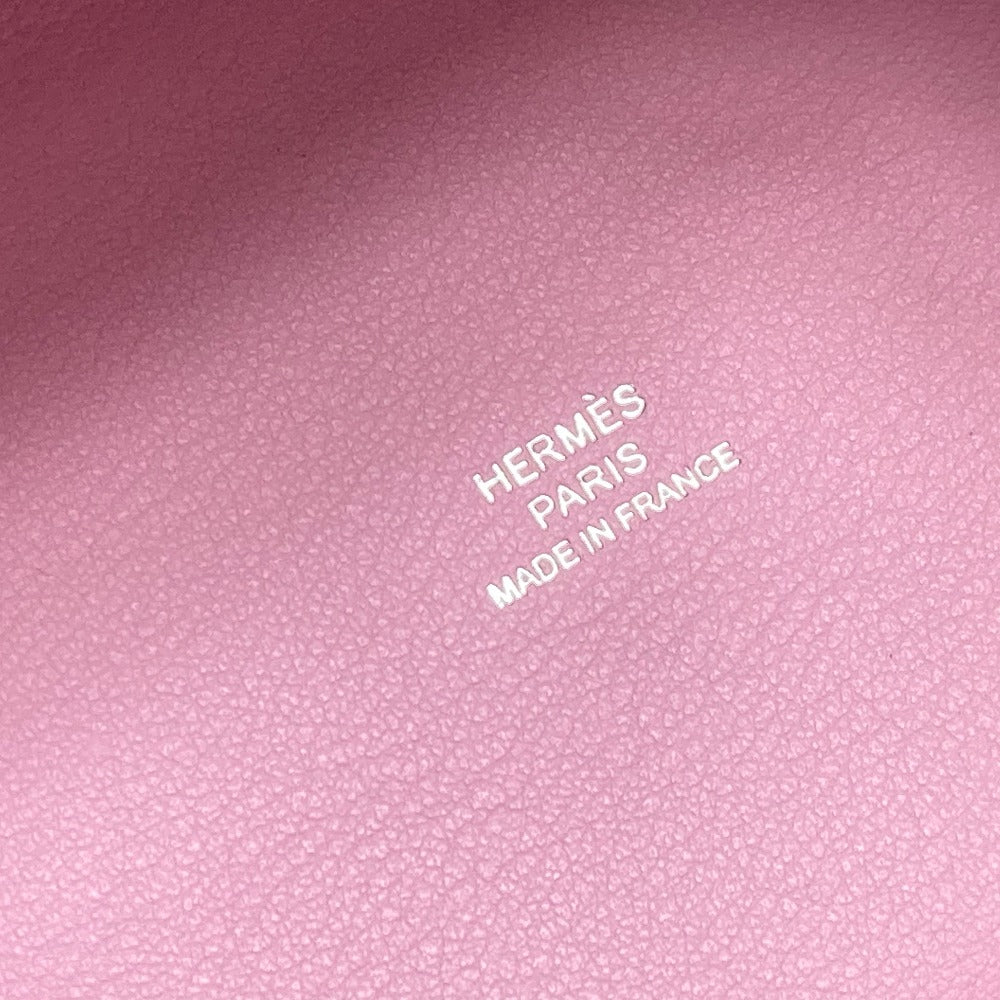 HERMES ピコタンロック ミクロ マイクロ 14 ラッキーデイジー ハンドバッグ スイフト レディース モーヴシルベストル ピンク