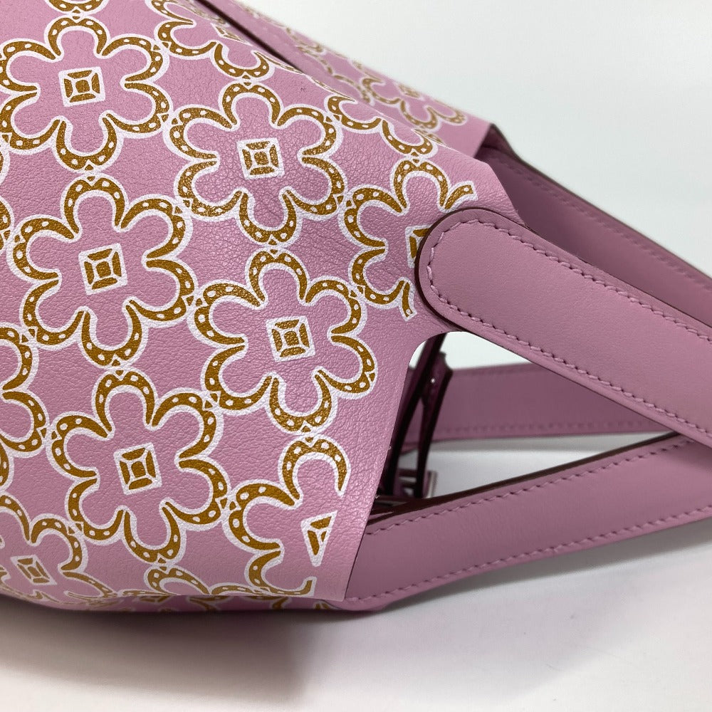 HERMES ピコタンロック ミクロ マイクロ 14 ラッキーデイジー ハンドバッグ スイフト レディース モーヴシルベストル ピンク