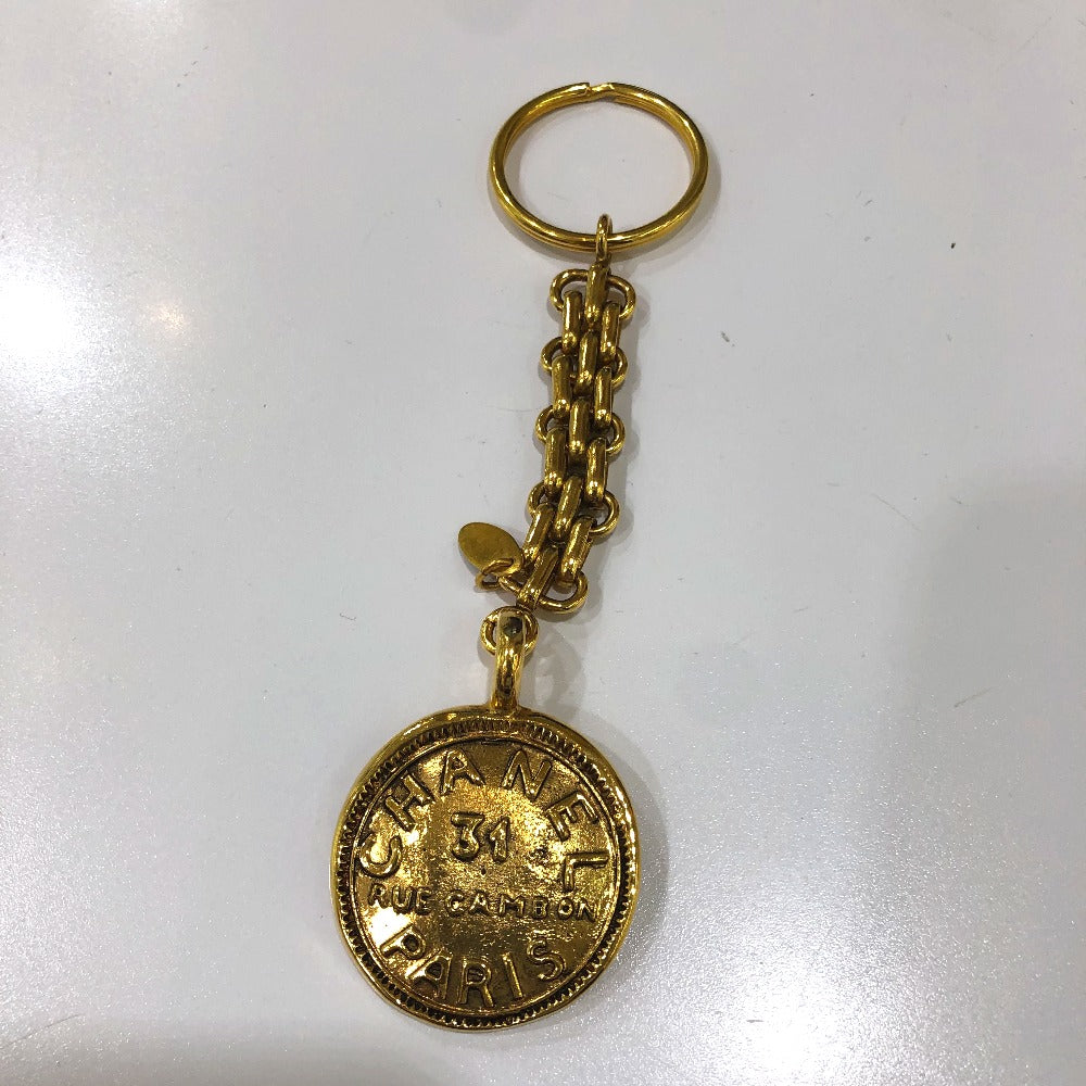CHANEL 31 ヴィンテージ RUE CAMBON バッグチャーム キーホルダー GP レディース ゴールド