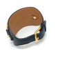 HERMES Horsebit Accessory Bangle Bracelet in Swift Leather, Women's, Black