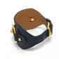 HERMES Horsebit Accessory Bangle Bracelet in Swift Leather, Women's, Black