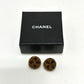 CHANEL Clover 01C Earrings, Plastic, Women's, Gold