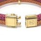 LOUIS VUITTON Keep It Twice Bracelet, Leather, Unisex, Pink