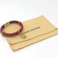 LOUIS VUITTON Keep It Twice Bracelet, Leather, Unisex, Pink