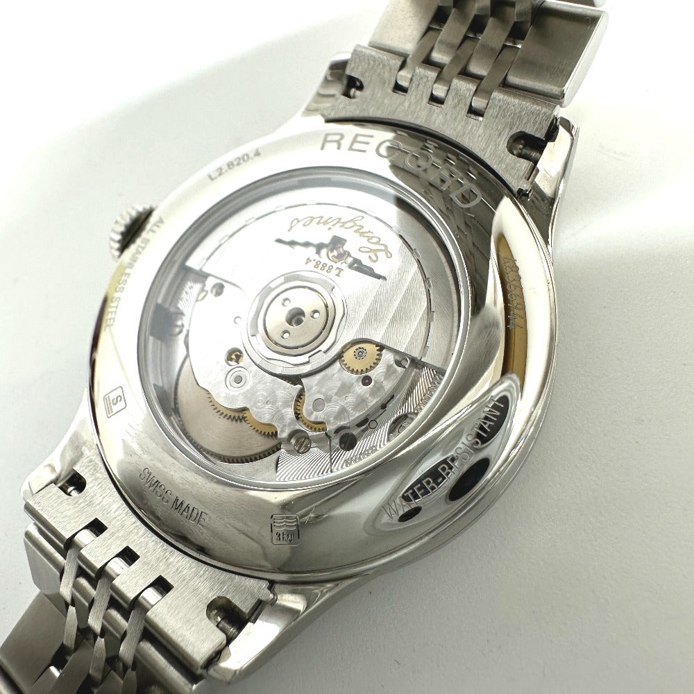 LONGINES L2.820.4.11.6 ウォッチ レコード クロノメーター 自動巻き デイト 腕時計 SS メンズ - brandshop-reference