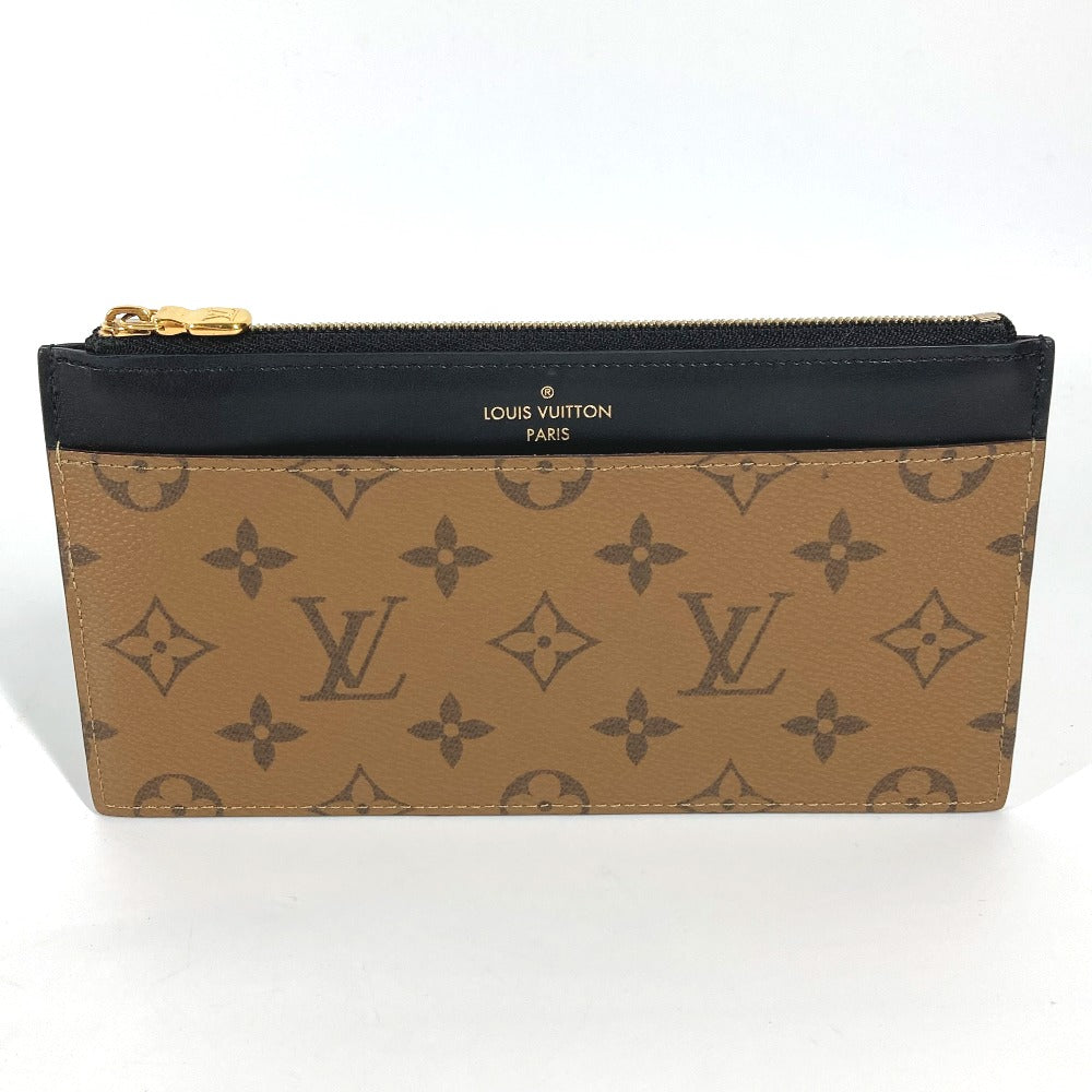 LOUIS VUITTON M80390 モノグラムリバース スリム パース  長財布 ウォレット 小銭入れ カードケース コインケース モノグラムリバースキャンバス レディース - brandshop-reference