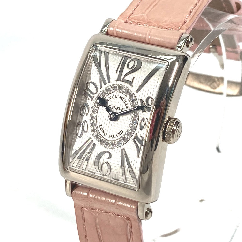 FRANCK MULLER 902QZRELV-RCD1R ウォッチ ロングアイランド レリーフ アンサンブル ダイヤ文字盤 腕時計 レザー レディース - brandshop-reference