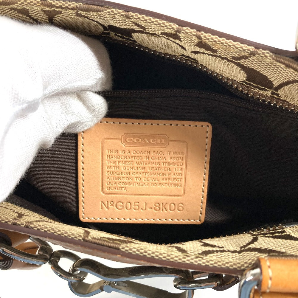 COACH 8K06 シグネチャー カバン 肩掛け  ショルダーバッグ レザー/キャンバス レディース - brandshop-reference