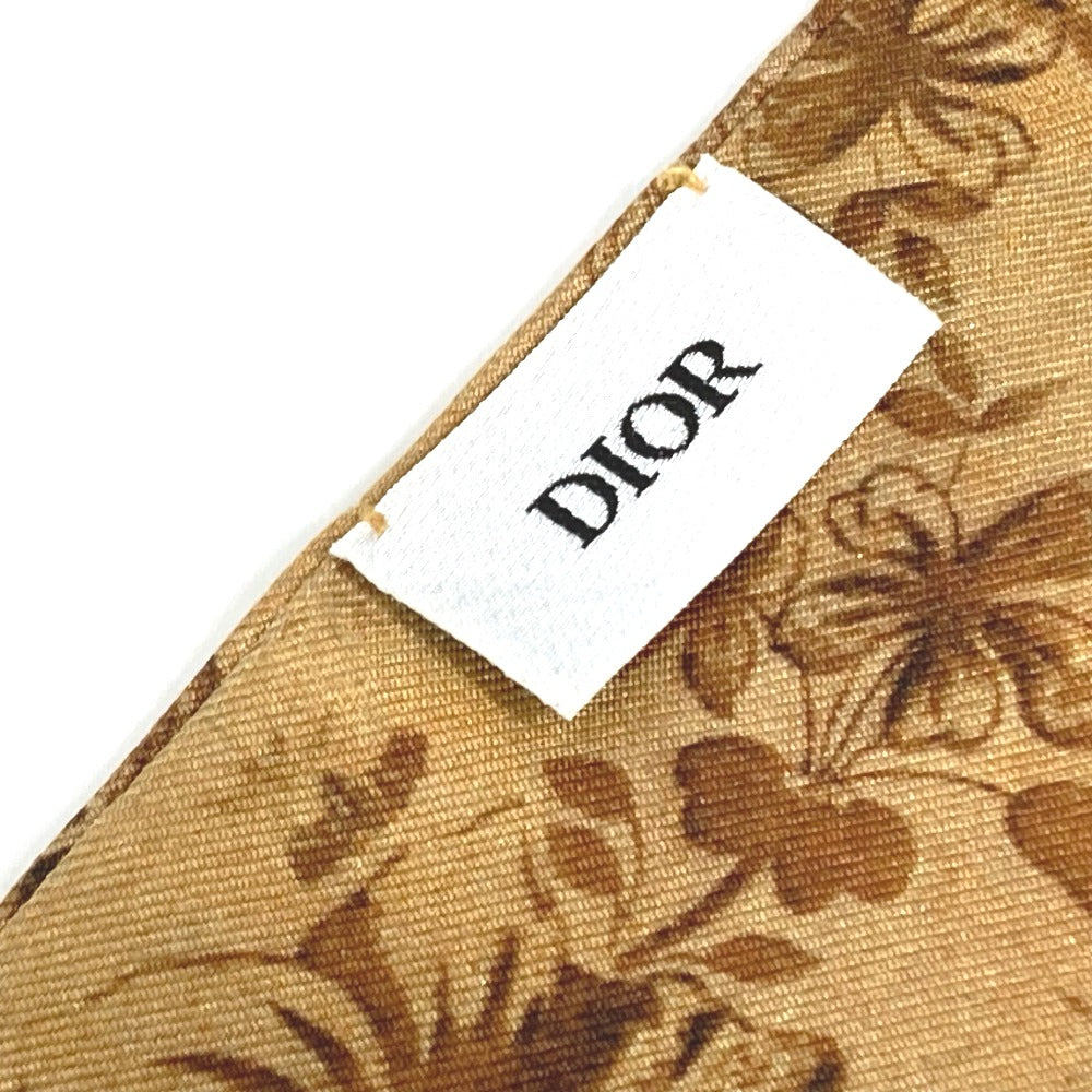 Dior ロゴ 花柄 フラワー ミッツア バンドースカーフ スカーフ シルク レディース