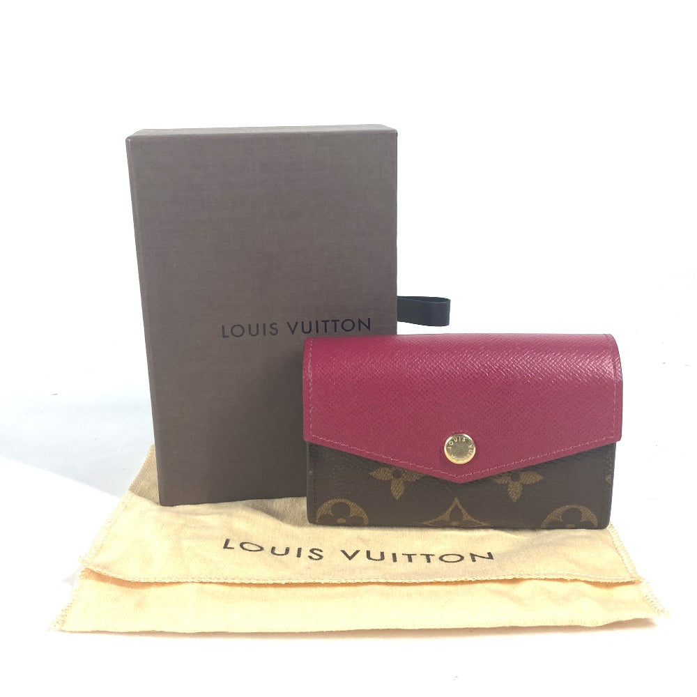 LOUIS VUITTON M61273 モノグラム ミュルティカルト・サラ 名刺入れ パスケース コインケース カードケース モノグラムキャンバス レディース フューシャ レッド