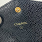 CHANEL A13233 CC ココマーク 財布 小銭入れ コンパクトウォレット コインケース キャビアスキン レディース ブラック - brandshop-reference