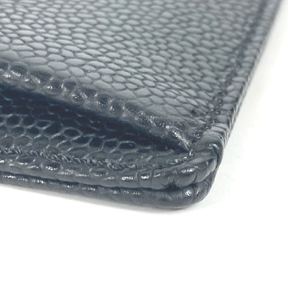 CHANEL A13233 CC ココマーク 財布 小銭入れ コンパクトウォレット コインケース キャビアスキン レディース ブラック - brandshop-reference