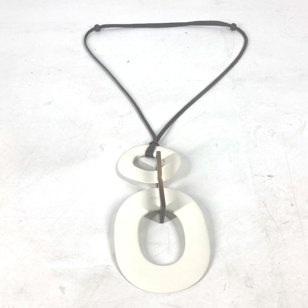 HERMES イスム アクセサリー ネックレス バッファローホーン レディース ホワイト - brandshop-reference