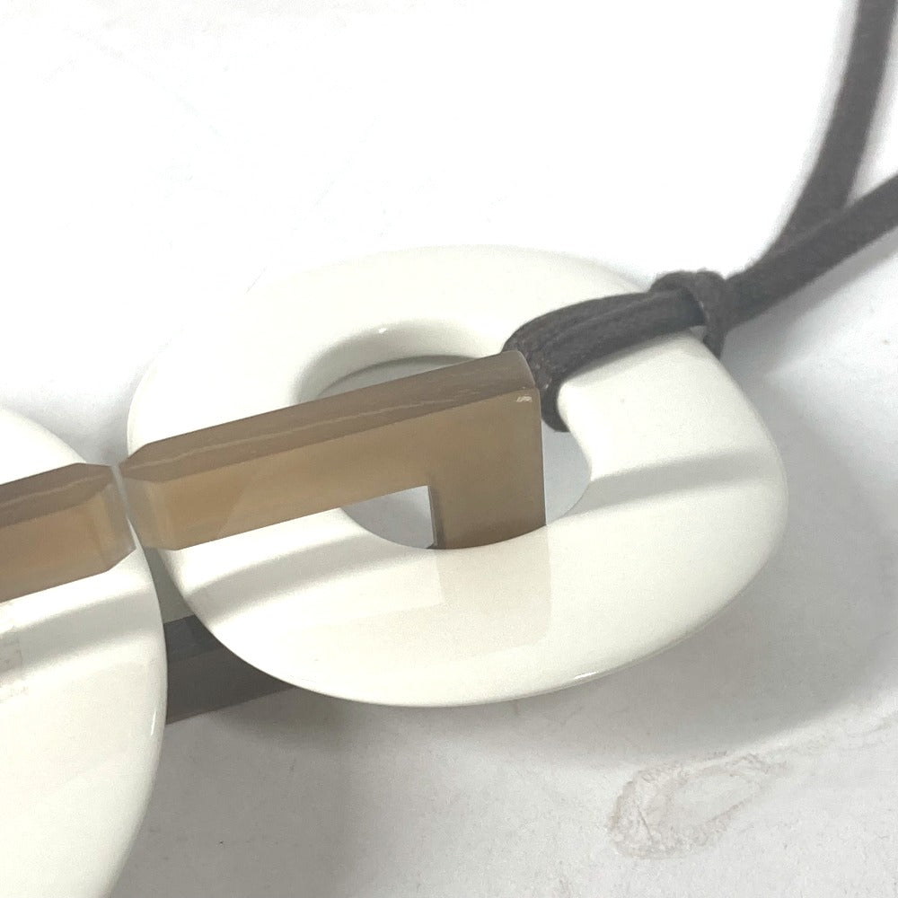 HERMES イスム アクセサリー ネックレス バッファローホーン レディース ホワイト - brandshop-reference